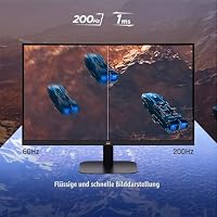 ViewSonic VX2757-2K-PRO Gaming Monitor 27 Zoll 2K QHD, 200Hz, 1ms MPRT, 99% sRGB, IPS, G-Sync Kompatibel, HDR10, 2 x HDMI 2.1, DP 1.4 – Ansicht 4