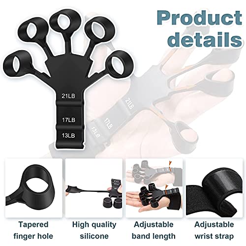 2023 New Grip Strength Trainer, Hand Grip Strengthener - Adjustable Finger Exerciser And Finger Stretcher - Grip Strength Trainer For Hand Therapy, Rock Climbing - Relieve Pain For Arthritis #TOP2