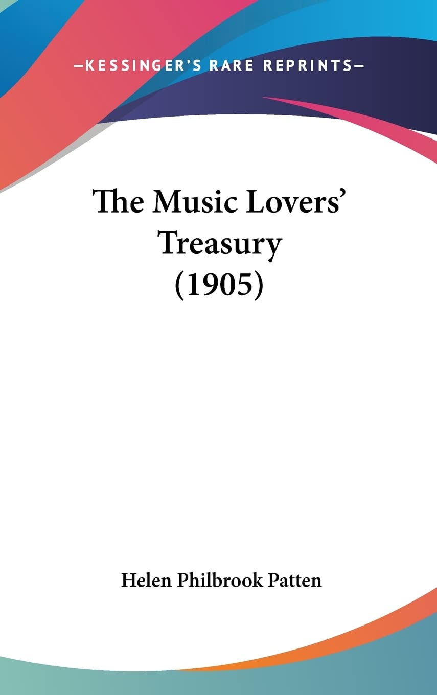The Music Lovers' Treasury (1905) Livre Rare Poésie Musique Compositeurs Vintage