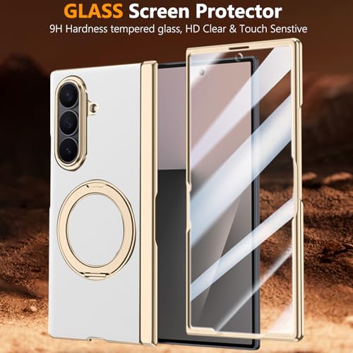 Étui en cuir pour Samsung Galaxy Z Fold 7 coque chic à charnière et protection écran
