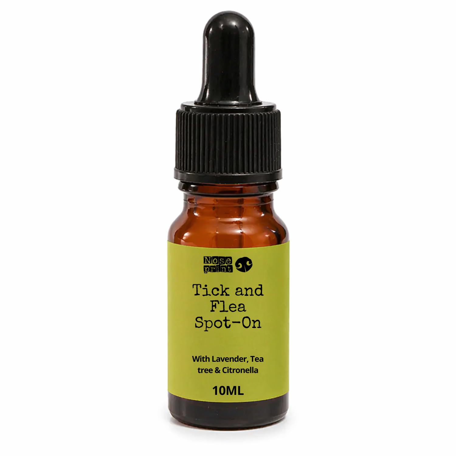 Noseprint Natural Tick & Flea Spot-On Oil for Dogs & Cats, Plant-Based, Lavender, Cedarwood & Citronella, 10ml