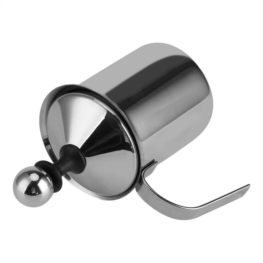 Montalatte Manuale, 400ML / 800ML Acciaio Inossidabile Manuale Palmare Creamer Doppio Schiuma Mesh Mixer, Ideale Per Caffè, Latte, Caffè Caldo Al Cioccolato, Cappuccino, Scrematrice Di Schiuma