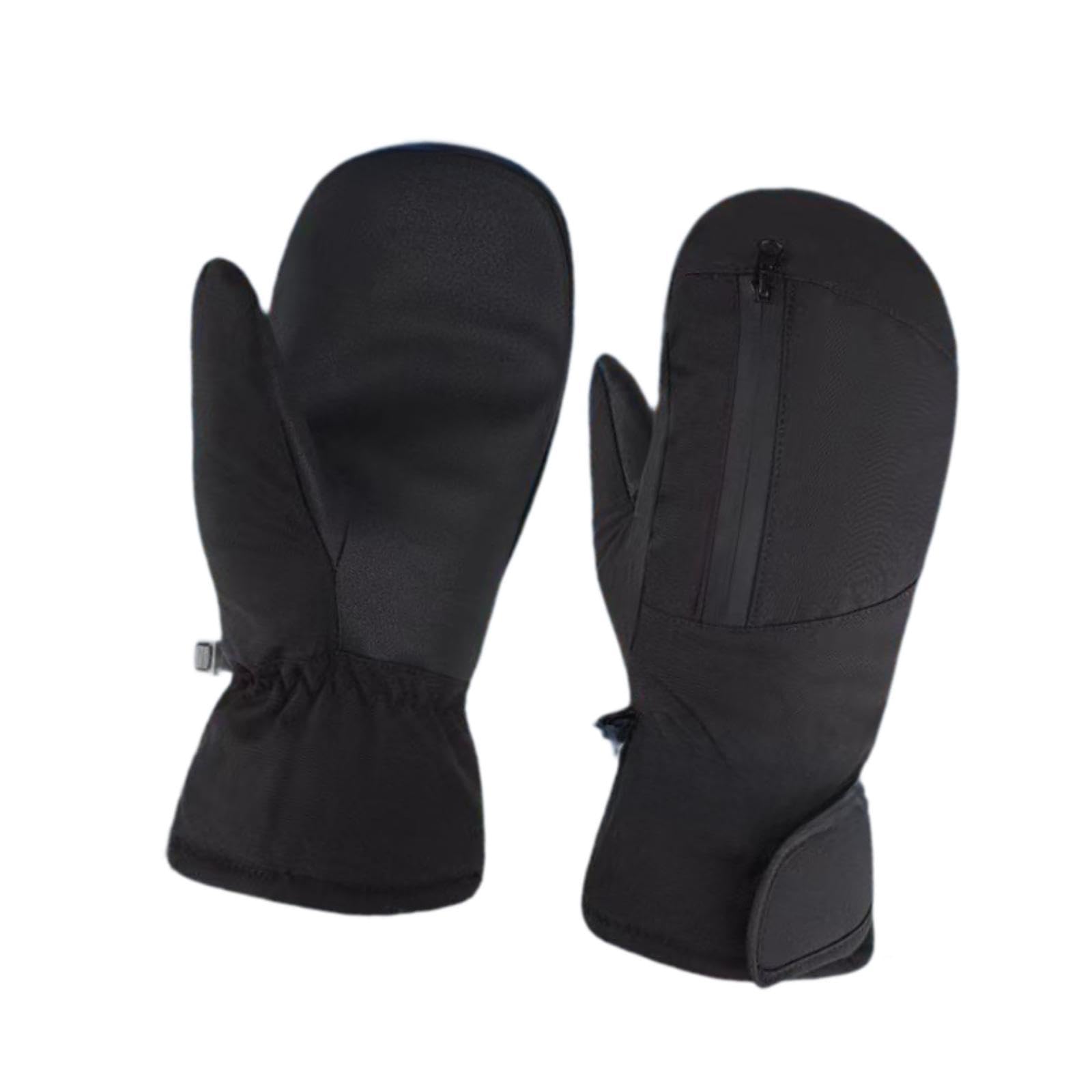 Winter Ski Mittens Snowboarding Gloves for Snowmobiling Winter Sports Skiing Black|Sporting Goods | Gloves & Mittens|1 Pair of Winter Ski Mittens-image-33