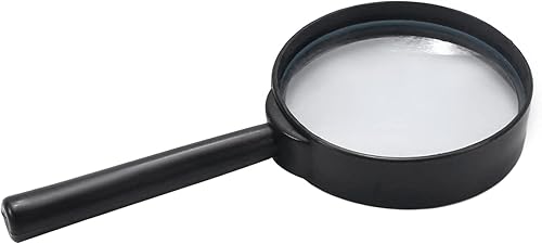 Miniatura 6 de Bettomshin Lupa, 2 lupas de mano, lente redonda de vidrio de 2 pulgadas1.969 in, mango de plástico ergonómico de fácil agarre, para lectura de