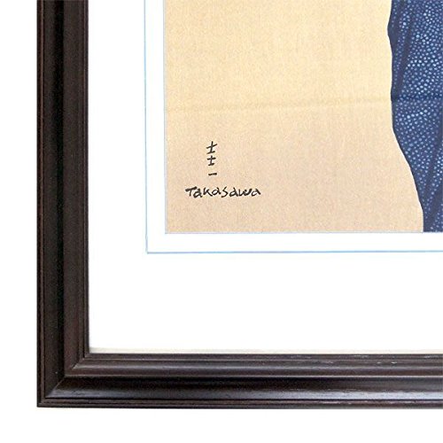 Amazon.co.jp: 高沢圭一『鮫小紋』木版画 ・人物画・【版画・絵画