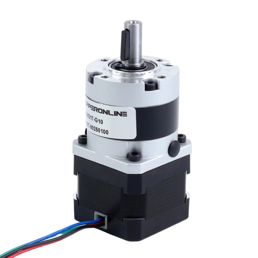 STEPPERONLINE Nema 17 Schrittmotor L=34mm Getriebeübersetzung 10:1 MG Serie Planetengetriebe