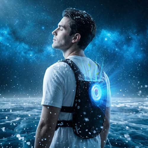 DR.HILL [2026 Version] Industrial Cooling Vest with 2PCS Cooling Plate and 3PCS Fans - Up to 10 Hrs Heat Relief for Construction, Travel & Outdoor Work - Adjustable Fit (100-250 lbs)