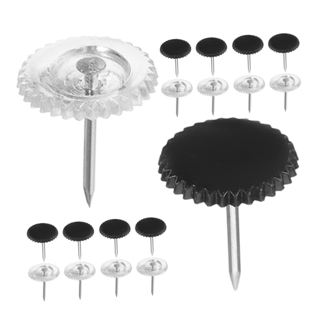 Artibetter 800piezas Chinchetas Transparentes para Tablero De Corcho Push Pins De Plástico para Oficina y Fáciles De Usar y Almacenar