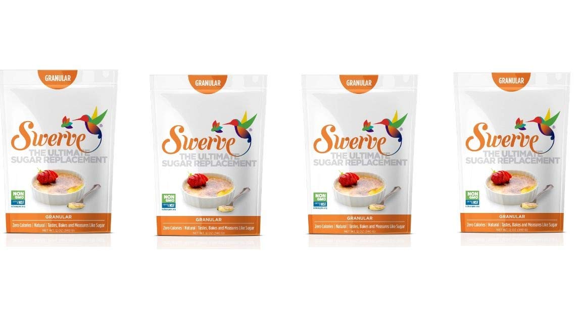 Swerve Granular Sweetener, 12 Ounce (Pack of 6)