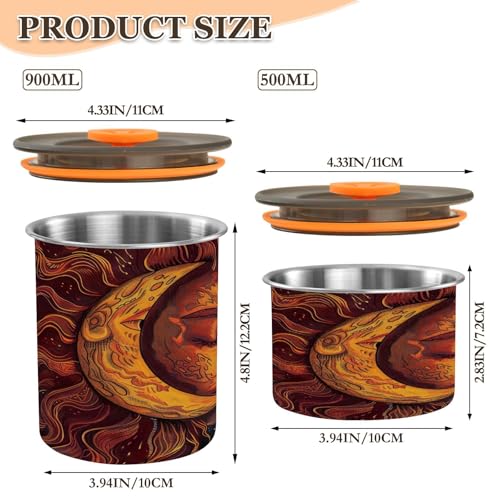 Contenedor de café al vacío Qilmy 30oz inoxidable miniatura 3