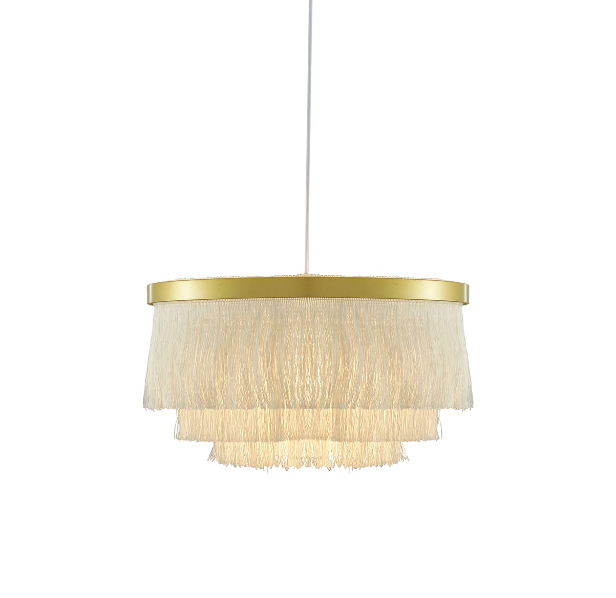 Saimmaa Nordic Romantic Pendant Lighting Tassel Chandeliers Creative Modern Ceiling Lights 3 Tiers in White