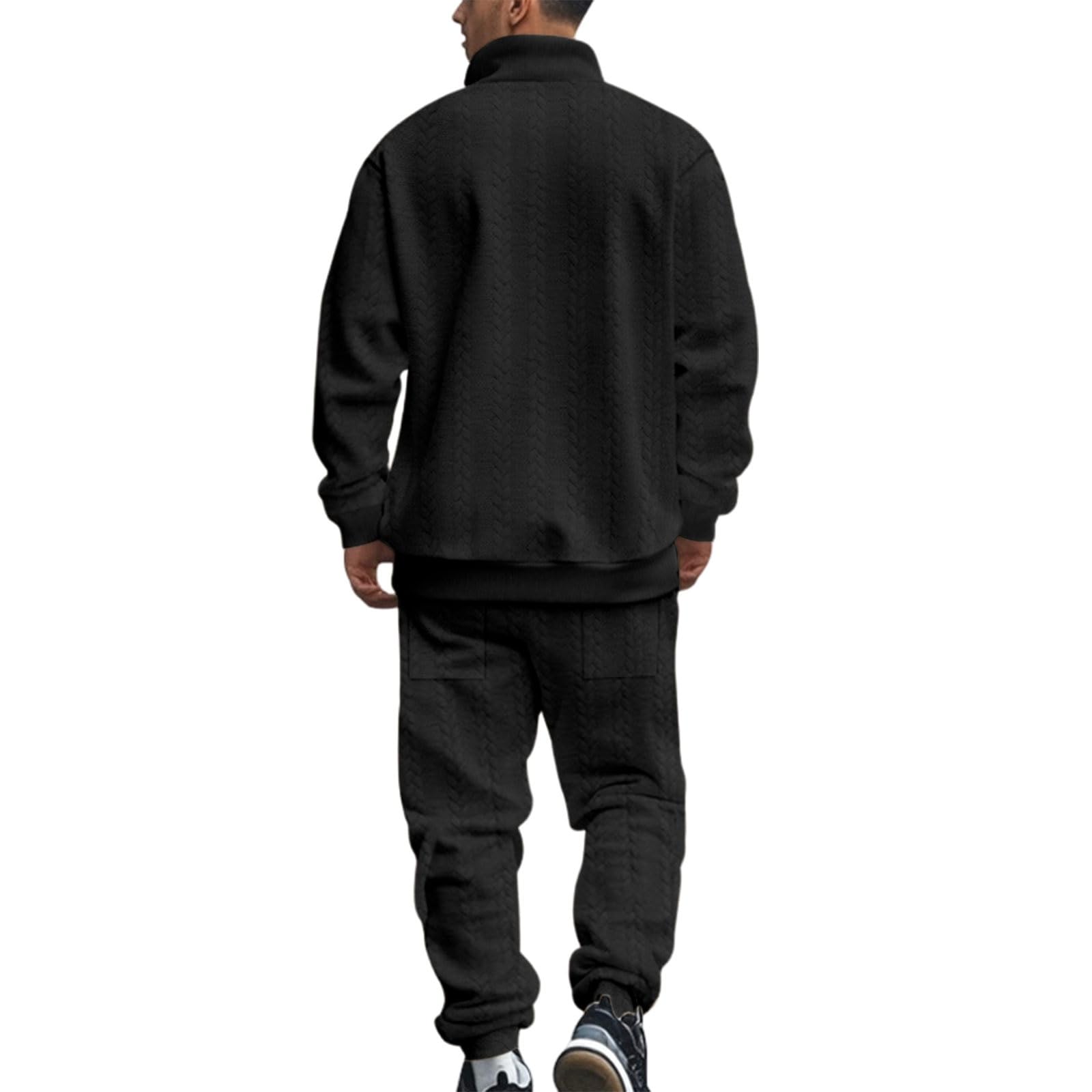 Pantalones deportivos de felpa para hombre, hip-hop, trajes deportivos de invierno de dos piezas, multifuncionales, trajes de fitness completos para hombre, conjunto de chándal de forro polar