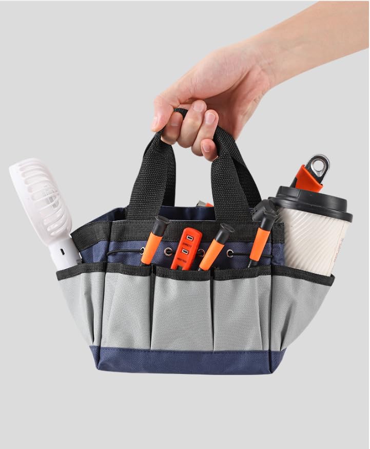 Sacola impermeável para ferramentas de jardim, organizador de armazenamento Oxford resistente com vários bolsos, bolsa de jardinagem durável para mulheres e homens, ideal para uso doméstico e externo