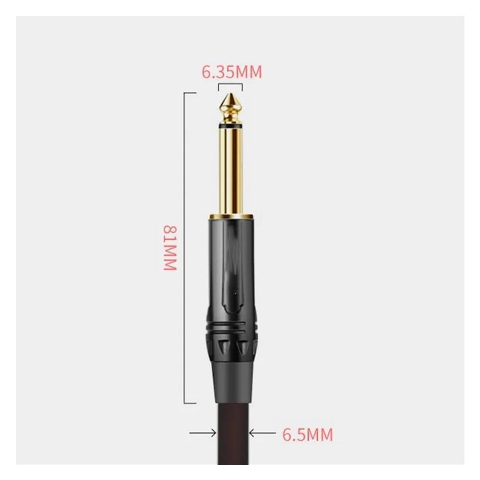 Cavo audio per chitarra jack da 6,5 ​​mm maschio a maschio per amplificatori audio per strumenti elettronici e altro ancora Chitarra Audioper ConnettoriCavo Audio Er Chitarr (Size : 300cm)