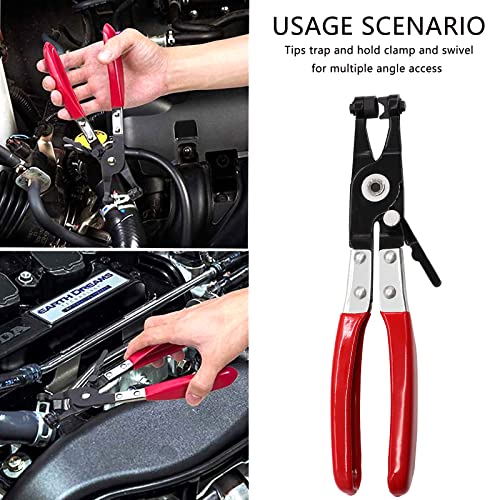 Image of Tnisesm 121Pcs 6-22mm Spring Hose Clamp Assortment Kits with Swivel Flat Band Fuel Hose Clamp Plier, Silicone Vacuum Hose Action Pipe Clamp Low Pressure Air Clip Clamp for Hose Clamps