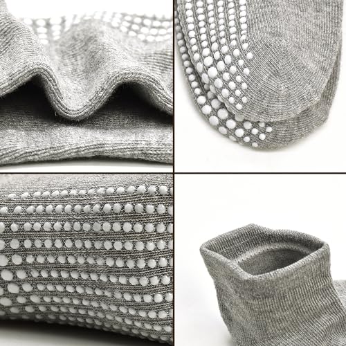 ELUTONG Non Slip Toddler Socks 12 Pairs Ankle Socks with Grips for 0-7 Years Toddlers Baby Infant Kids Girls Boys4