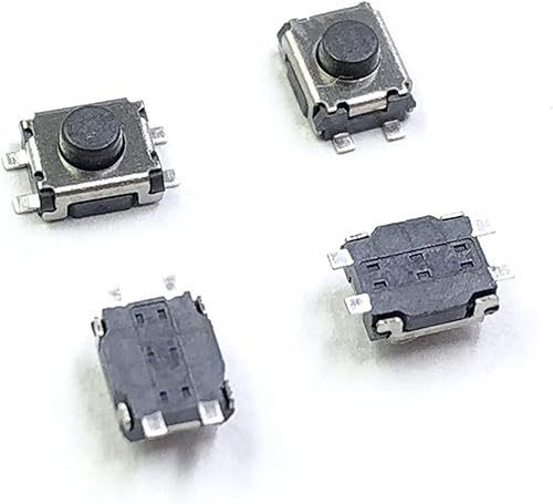 Miniatura 2 de DOUKI pushbutton Switch Power Switch Button 50pcs 3 * 4 * 2 SMD 4 Pin Switch Tact Switch 3x4x2 mm 2 Feet Stand Upright with Out Pillars Mini - Micro