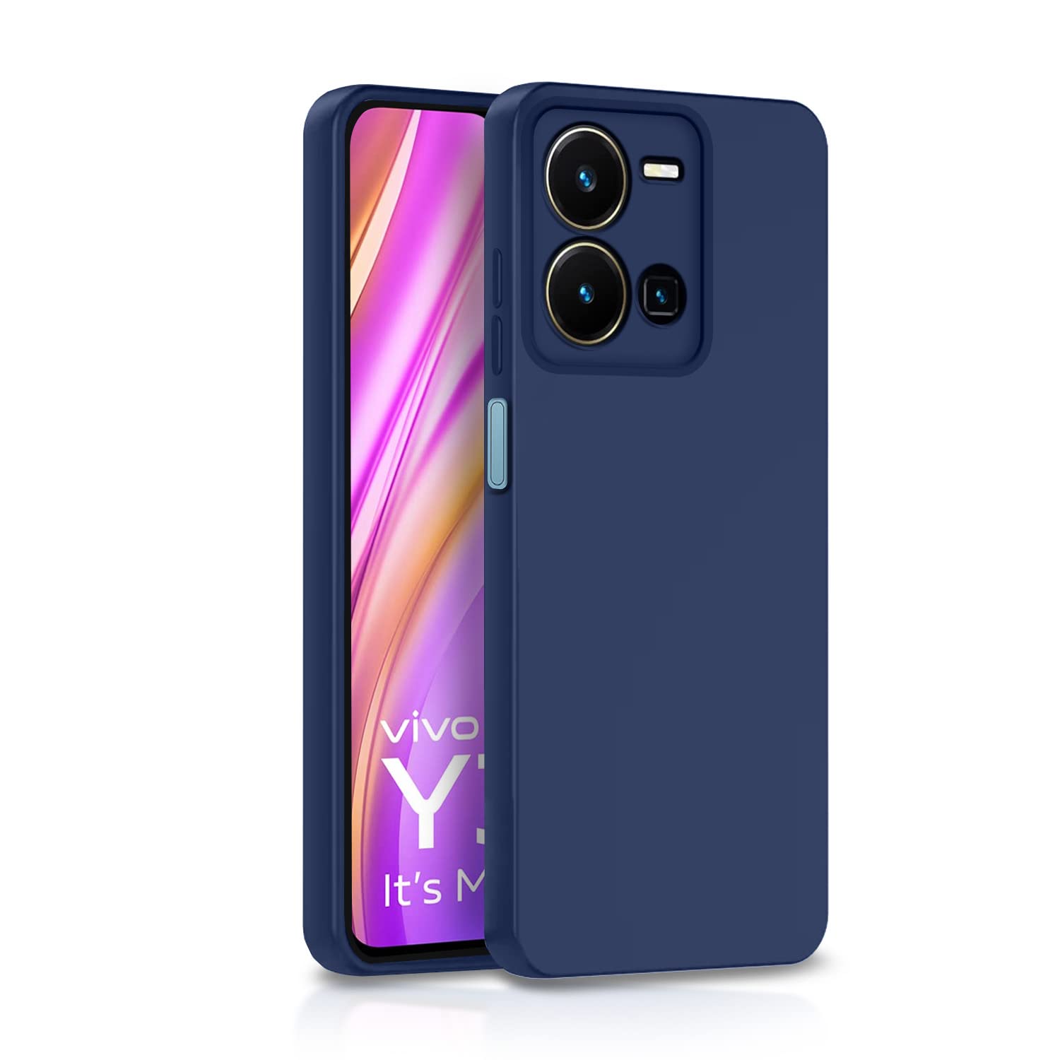 Pikkme Vivo Y35 Back Cover Soft Matte Liquid Silicone TPU | Camera Protection | Shockproof Slim Back Case for Vivo Y35 (Blue) (B0BSNPGLTP) Amazon Price History, Amazon Price Tracker