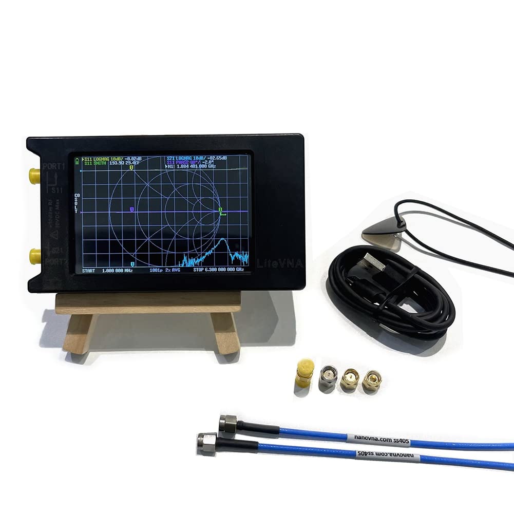 BPQiang LiteVNA-64 50KHz-6.3GHz LiteVNA 4Inch Contact Screen Vector Network Analyzer HF VHF UHF Antenna Update