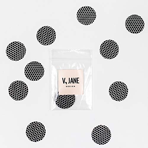 V Jane Design Match Striker Paper with Adhesive (Set of 10) 1 Inch Match Strike Paper Circles with Honeycomb Pattern for a jar of Matches. Use Match Striker Sheets to Make an Emergency fire Starter.