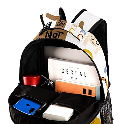 Sac à dos ordinateur portable girafe multicolore grande capacité