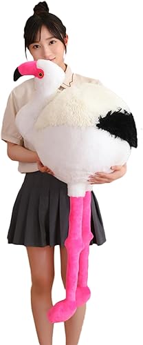 Peluche redondo suave de flamenco de peluche de flamenco gordo para decoración del hogar, almohada de flamenco para abrazar, regalo para niños o