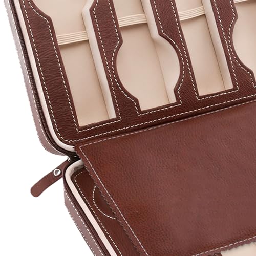 Étui pour montres en cuir rigide de haute qualité avec affichage intérieur de sécurité - 5