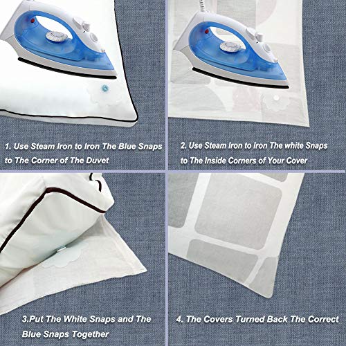 AURIZE Clip Copripiumino Clip Piumino,per