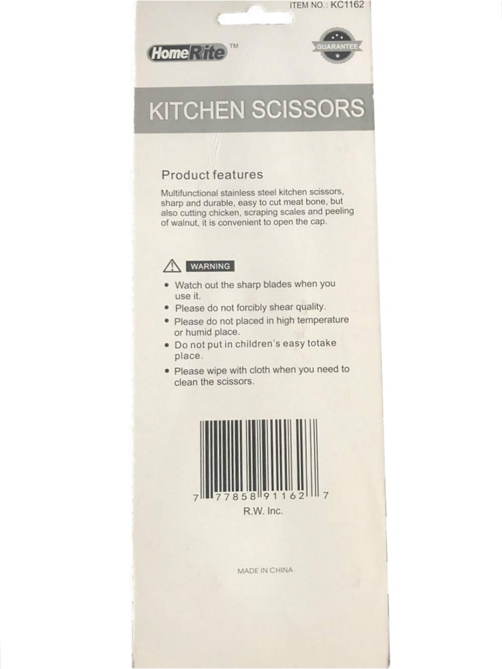 Kitchen Scissors 8 Inches Heavy Duty Dishwasher Safe - Thick Solid, Sharp And Powerful - High Precision, Low Friction Shaft, Durability - Scissors Handle Non Slip Rubber PlasticsBLACK