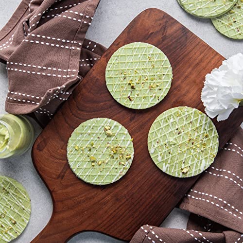 Image of Nova Nova Waffle Cookies - Pistachio | Vegetarian, 100% Eggless | With No Added Preservatives | Freshly Baked For Your Order - Box of 10