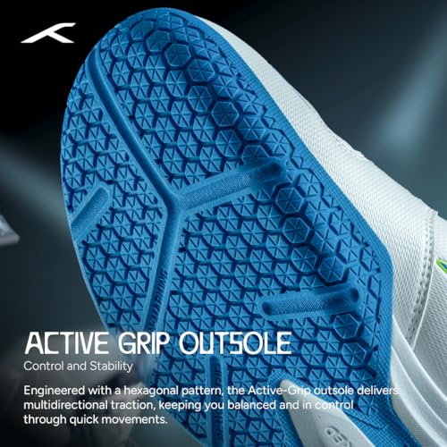 Image of Hundred Blade Armor Badminton Shoes (Non Marking) |Indoor Sports | Lightweight & Breathable | Airflow Mesh Upper | X-Cushion Midsole | Active Grip Outsole | Heel Support