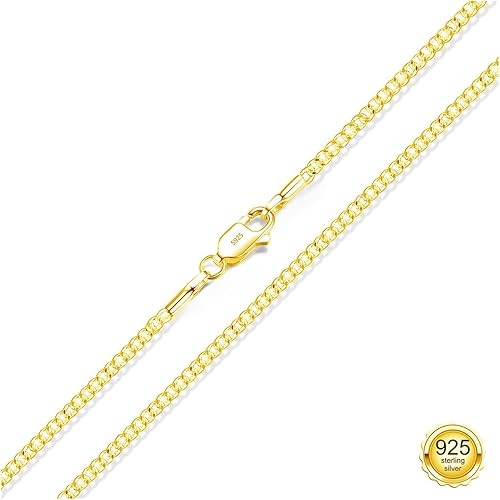 Avotto Gold Chain for Women 1.5mm Womens Gold Chain Necklace Cuban Chains Neckal