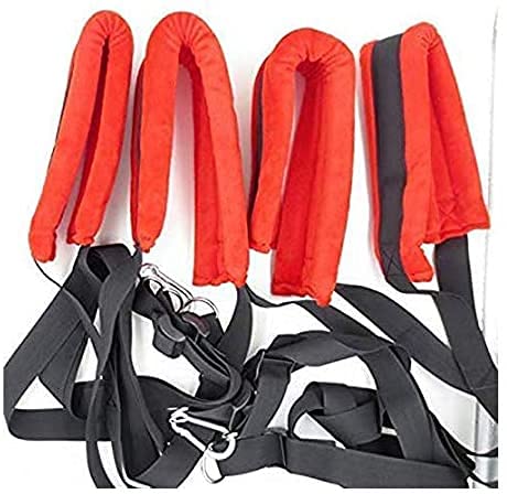 Paar Swing-Sex Swing Met Verstelbare Riemen En Stoel Speelgoed Opknoping Sex Swing-Kan 300 Kg Bevatten (Rood) - Afbeelding 4