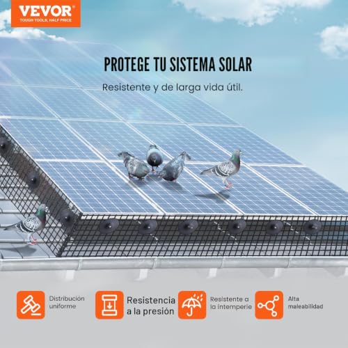 Kit de protección para panel solar VEVOR de 20,3cm para evitar daños de aves 3