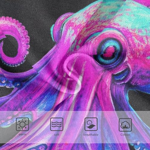 Toddler Girls Underwear 2t Cotton Cute Panties Girl Animal Kids Undies Briefs Vibrant Purple Octopus3