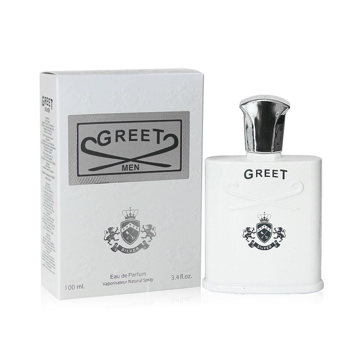 CEROD Secret Plus Greet Silver, Fragrance for Men by Secret Plus, 3.4 Oz -100 ml/Eau De Parfum Natural Spray Vaporizateur / FL1628