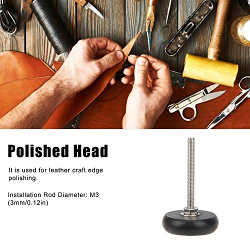 M3, Sandelhout Gepolijste Kop, Lederen Craft Accessoires Tapered Edge Slicker,(1#) - Afbeelding 6