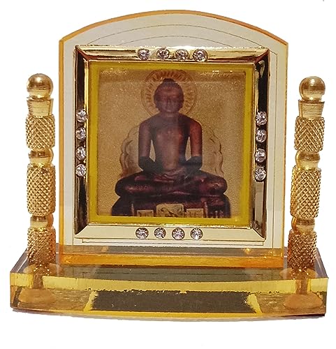 Estatua Mahavir Ji para Auto y Hogar 3.5x3.5 pulg miniatura 4
