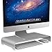 Vaydeer Aluminiowy stojak na monitor, komputer, metalowy, stojak na monitor do 27 cali, do komputerów, MacBooków, laptopów, z miejscem do przechowywania, na keyboard i mysz, kolor srebrny, mały