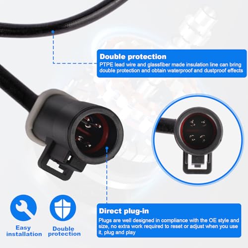 Sensor de oxígeno 4PCS compatible con Ford y otros 15717 miniatura 3