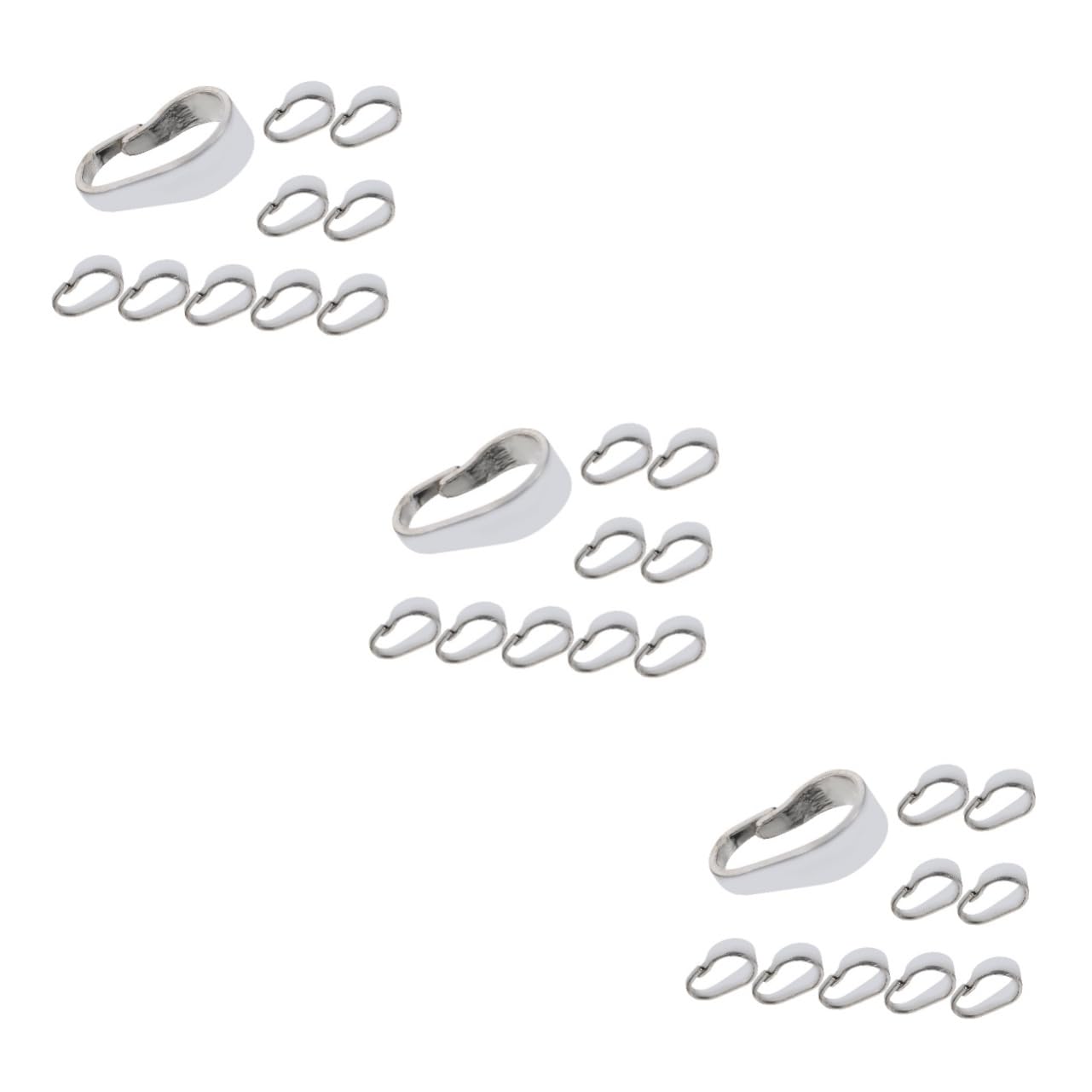 SEWACC 30piezas Conectores De Colgante De Joyería Broches De Para Collares y Pulseras Inoxidable Accesorios Para Manualidades y Decoración De Joyas