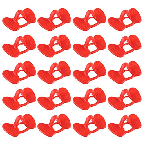 Lunettes anti-picage poule, 20 pcs, rouge