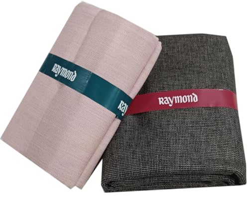 Image of Raymond Premium Unstitched Formal Shirt Fabric, Cotton Blend Stripes, 150 x 150 cm, Regular Fit, Professional Wear Collection
