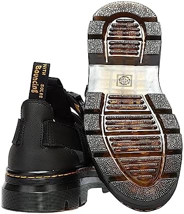 Dr. Martens unisexadult Strap Sandal, Black Element & Black Webbing, 10 Women 9 Men US | Image 3