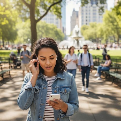 Image of Amazon Basics TWS Wireless in Ear Earbuds, Bluetooth 6.0 Earphones with Mic, 55H Playtime, Bluetrum 5656A Chipset, Compact 500 mAh Charging Case, Clear Calls, Ergonomic Design (White)