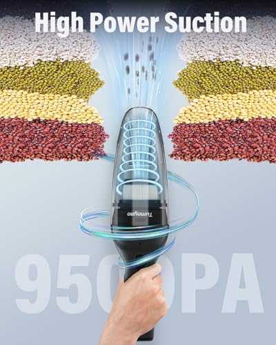 Handheld Car Vacuum Cordless, 9500PA High Power Suction, 2 in1 Charging and Storage Dock, 1.23 lbs Lightweight, Type-C Charge, Hand Held Vacuum Cleaner for Car, Home, Office Desk