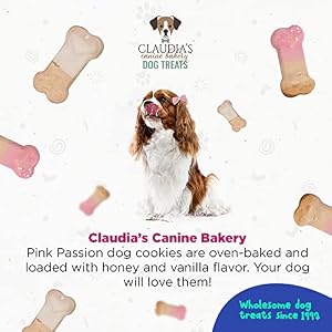 Claudia's Canine Bakery Pink Passion Assortment of Gourmet Dog Cookies, 7oz Claudia’s Canine Bakery Pink Passion Assortment of Gourmet Dog Cookies, 7oz