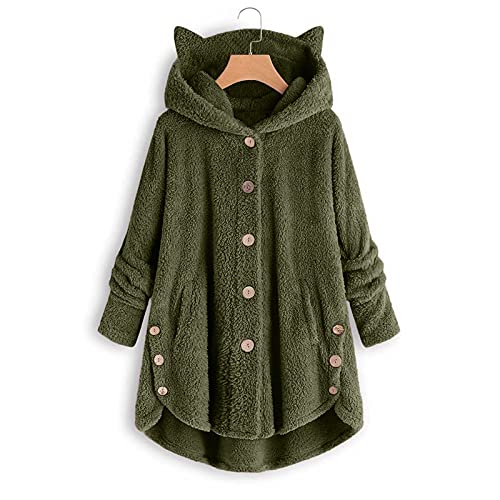 Pull en peluche pelucheux boutonné pour femme isolant et confortable