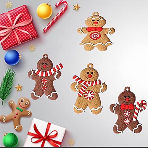 12 Pieces Gingerbread Christmas Ornament Gingerbread Man Christmas Ornaments For Christmas Tree Decoration,Tree Hanging Ornaments For Holiday Party Decor (Gingerbread Man) #TOP5