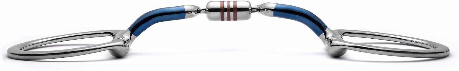 D-Ring Low Port Capsule Sweet Iron Snaffle Bit